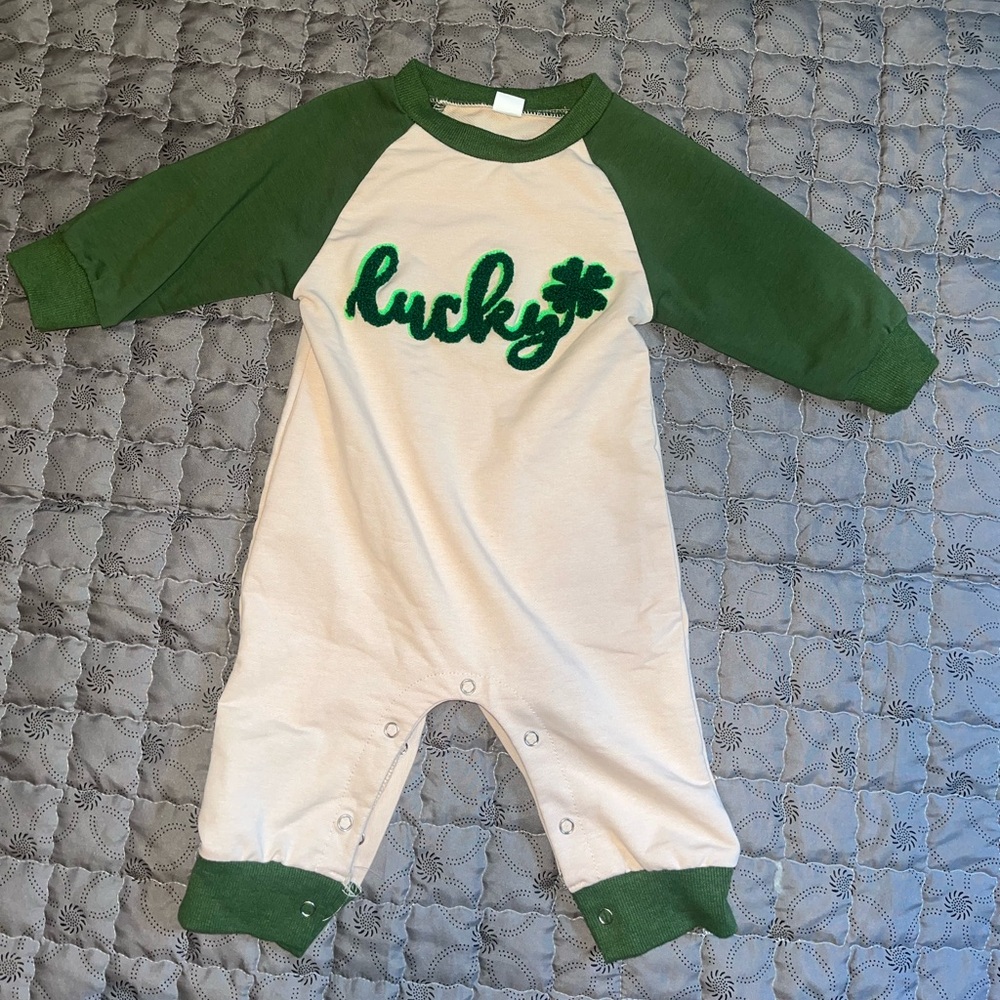 Baby lucky onesie size 6-12 months